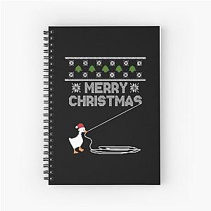 untitled goose game christmas  Spiral Notebook