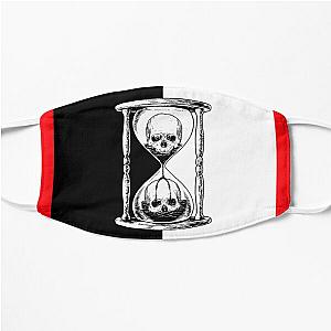 Unus Annus Face Masks - Unus Annus Hourglass Black and White Design Flat Mask RB0906