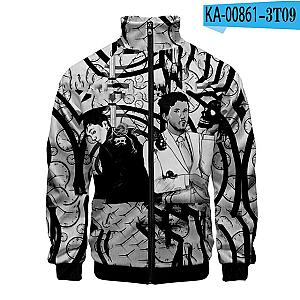 Classic Unus Annus 3D Print Zipper Jacket