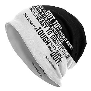 Black And White Unus Annus Design Beanie