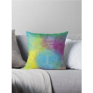 Unwound labyrinth abstract art Throw Pillow