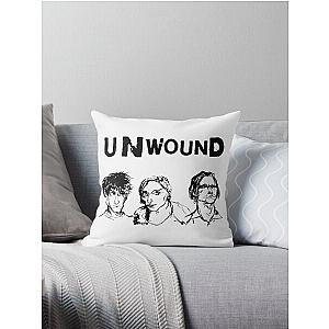 Unwound Band Members Throw Pillow