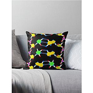 DNA Unwound Portrait Throw Pillow