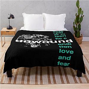 Unwound Caterpillar Miserific Condition Love And Fear Throw Blanket