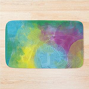 Unwound labyrinth abstract art Bath Mat