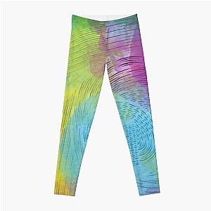 Unwound labyrinth abstract art Leggings