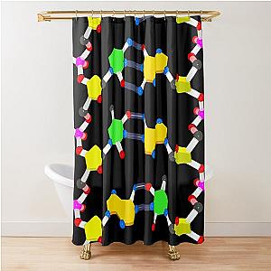 DNA Unwound Portrait Shower Curtain