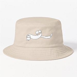 Happy unwound roll of toilet paper with heart Bucket Hat