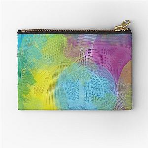 Unwound labyrinth abstract art Zipper Pouch