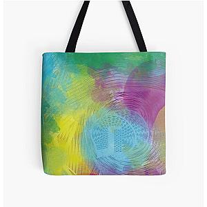 Unwound labyrinth abstract art All Over Print Tote Bag