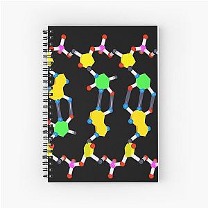 DNA Unwound Landscape Spiral Notebook