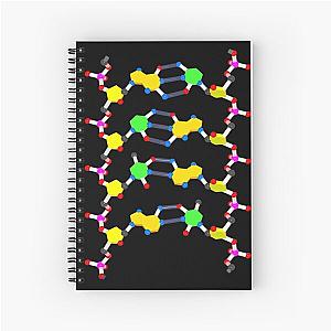 DNA Unwound Portrait Spiral Notebook