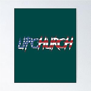 Upchurch American Flag Relaxed Fit  Poster