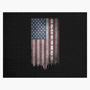 Perfect Upchurch Family American Flag   I Love This  Tee Logo   Tee Women Gift  Vintage Classic  Trending  Jigsaw Puzzle