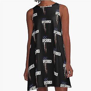 Upchurch Family American Flag   Graphic Trending  Youth   A-Line Dress