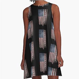 Perfect Upchurch Family American Flag   I Love This  Tee Logo   Tee Women Gift  Vintage Classic  Trending  A-Line Dress