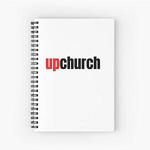 Upchurch Stickers and Magnets Designed and sold by endshop Spiral Notebook