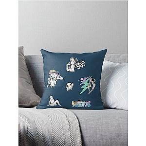 URUSEI YATSURA sticker set  Throw Pillow