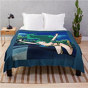 Urusei Yatsura Lum Lam Illustration  Throw Blanket