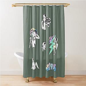 URUSEI YATSURA sticker set  Shower Curtain