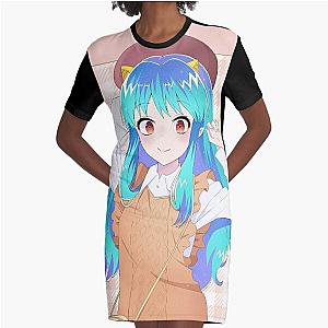 Cute Lum chan - Urusei Yatsura Graphic T-Shirt Dress