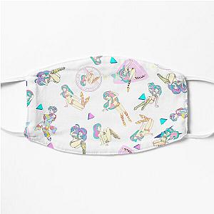 lum kawaii girl Urusei Yatsura pattern Flat Mask