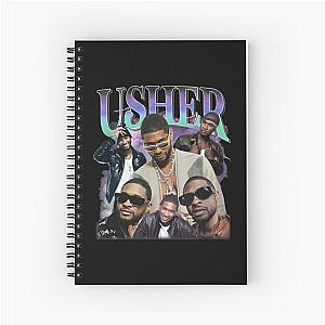 Usher Rap Retro Spiral Notebook