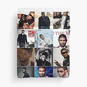 Usher Singer Photo Collage Duvet Cover