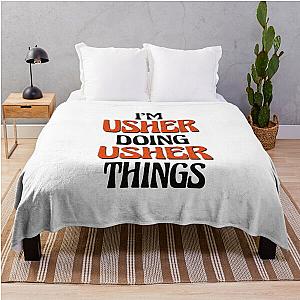 I'm Usher Doing Things Throw Blanket