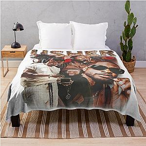 Usher 90s Rap Music Inspired Graphic Throw Blanket