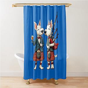 Burns Night West Highland Terrier Shower Curtain
