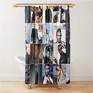 Usher Singer Photo Collage Shower Curtain