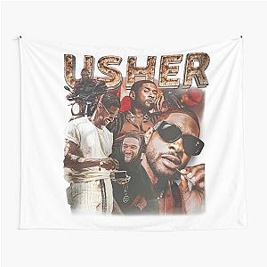 Usher 90s Rap Music Inspired Graphic Shirt Tapestry,