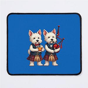 Burns Supper West Highland Terrier Bagpiper Mouse Pad