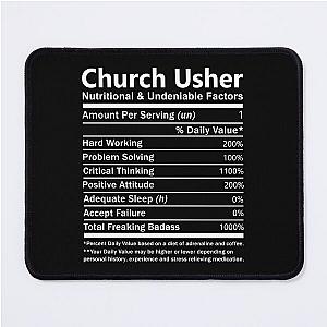 Church Usher Gift Item Tee Mouse Pad