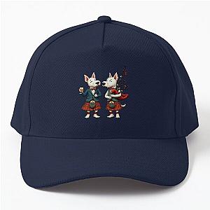Burns Night West Highland Terrier and Bagpiper Baseball Cap