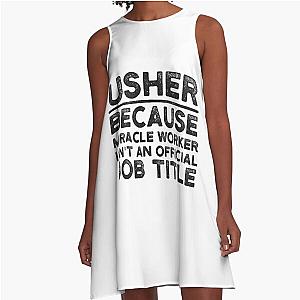 Usher Because Miracle Worker A Line Dress