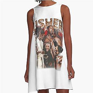 Usher 90s Rap Music Graphic A-Line Dress