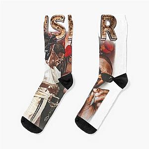 Usher 90s Music Inspired Graphic Socks