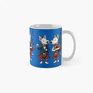Burns Night West Highland Terrier Usher and Bagpiper Classic Mug