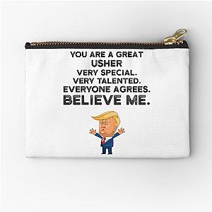 Usher Funny Trump Zipper Pouch