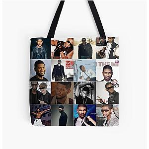 Usher Singer Photo Collage All Print Tote Bag