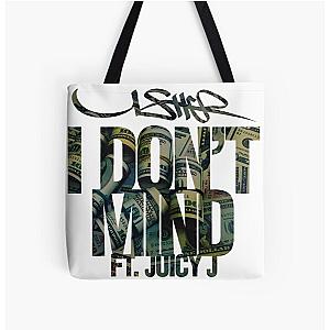 Usher I Don't Mind All Over Print Tote Bag