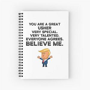 Usher Trump Funny Notebook