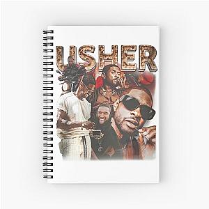 Usher 90s Rap Music Graphic Notebook