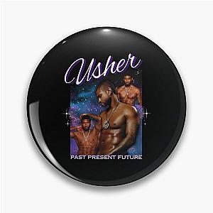 Usher Past Future Vintage Pin