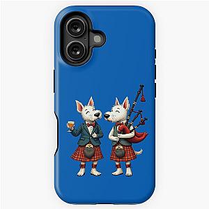 Burns Night West Highland Terrier Usher and Piper iPhone Tough Case