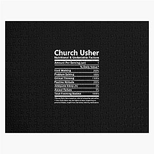 Church Usher T Shirt - Nutritional & Factors Gift Item Tee Puzzle