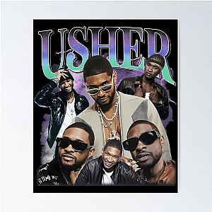Usher Retro Poster