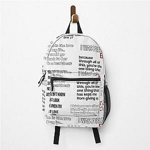 Vampire Diaries Backpacks - Stefan Salvatore Quotes TVD -Vampire Diaries Backpack RB1312 [ID725]